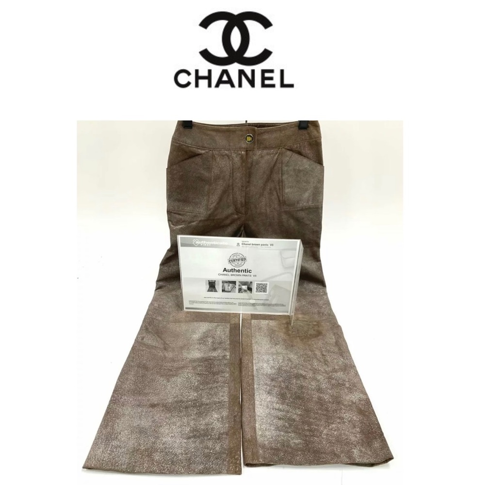 Chanel 💯% authentic SPARKLY suede pants RARE ITEM